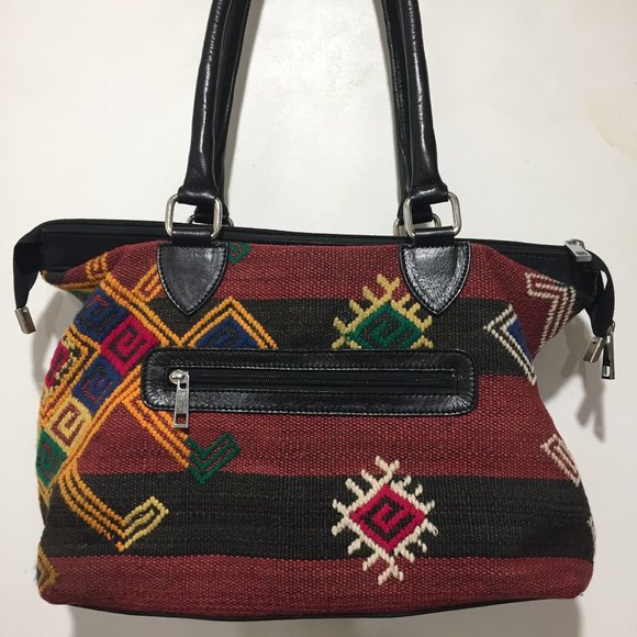 HARUN KILIM MULTICOLOR HANDBAG - Picture 1 of 7